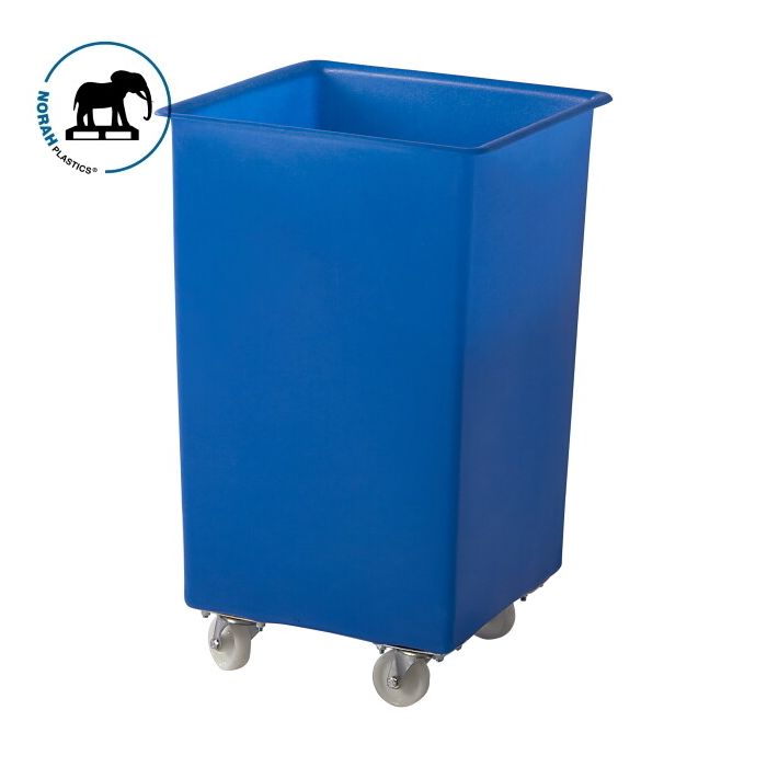 Transportwagen 48x48x77cm, inhoud 120 liter, Blauw, NORAH Plastics Transportwagen 48x48x77cm, inhoud 120 liter, Blauw, NORAH Plastics