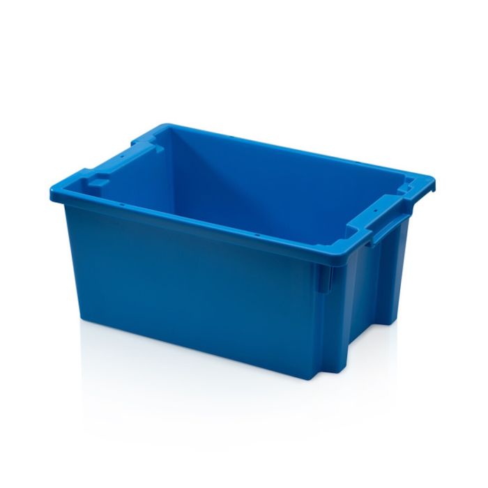 Nestbare stapelbak 60x40x27cm, inhoud 45 liter, PP, NORAH Plastics Nestbare stapelbak 60x40x27cm, inhoud 45 liter, PP, NORAH Plastics