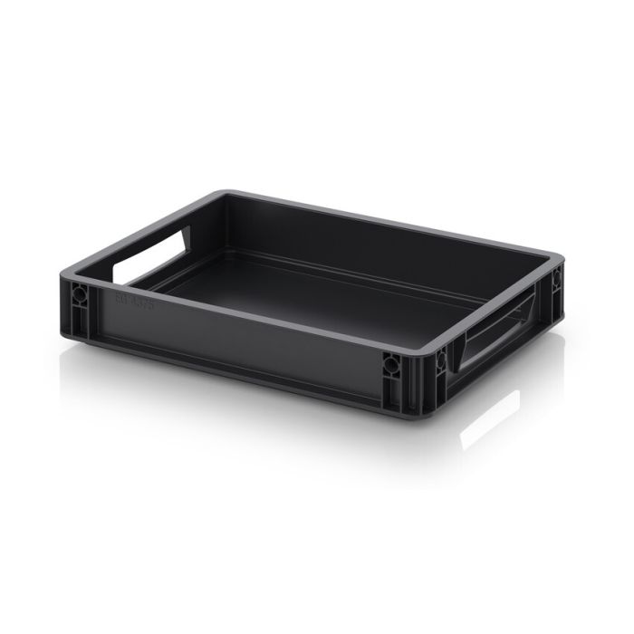 ESD stapelbak 40x30x7,5cm, inhoud 6,9 liter, NORAH Plastics