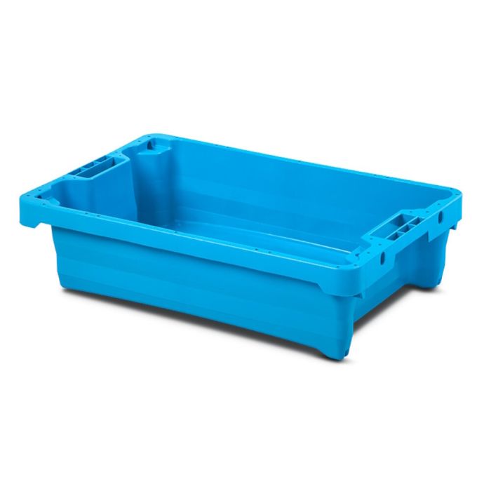 Viskist 60x40x15,5cm, Inhoud 20 liter, Blauw, HDPE, NORAH Plastics