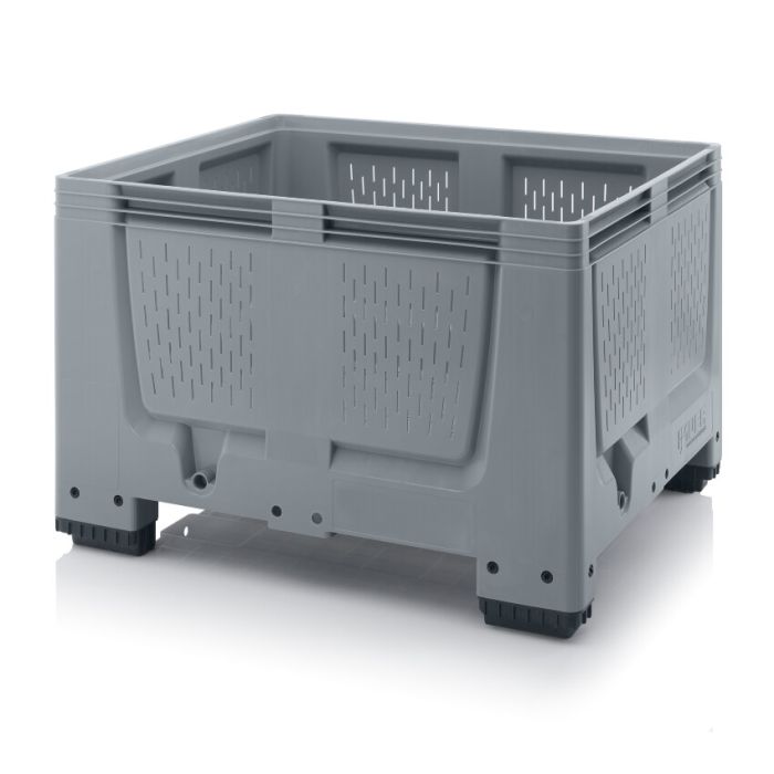 Palletbox 120x100x79cm, 4 poten, inhoud 670 liter, NORAH Plastics Palletbox 120x100x79cm, 4 poten, inhoud 670 liter, NORAH Plastics