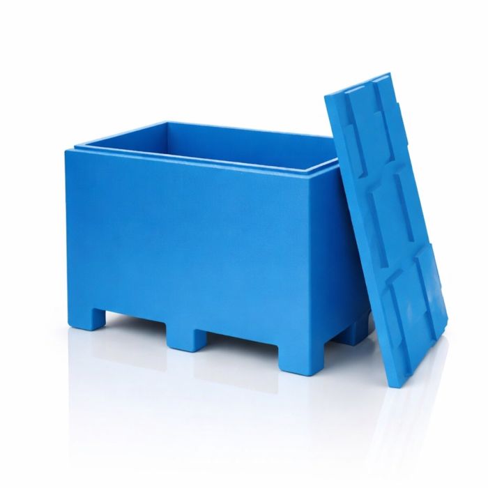 Isolatie container incl. deksel, afm 120x80x85cm, 9 poten, inhoud 450 liter, NORAH Plastics Isolatie container incl. deksel, afm 120x80x85cm, 9 poten, inhoud 450 liter, NORAH Plastics