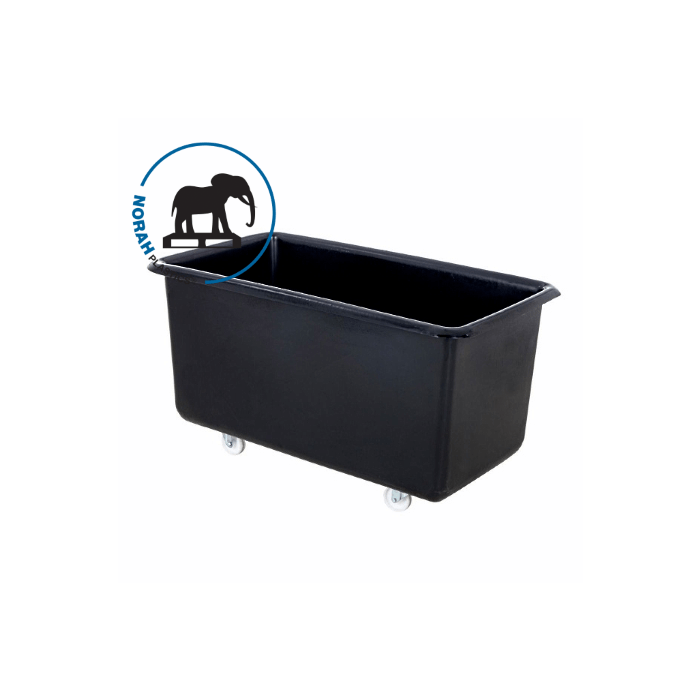 Kunststof Transportwagen 450 liter, zwart, ECO LINE Kunststof Transportwagen 450 liter, zwart, ECO LINE