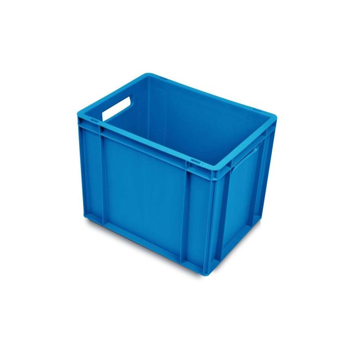 Blauwe stapelbox, 40x30x32,5cm, Kleur blauw, Inhoud 30 liter, NORAH Plastics
