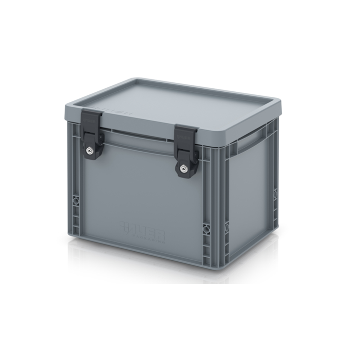 Stapelbak met slot 40x30x33,5cm, inhoud 30 liter, NORAH Plastics Stapelbak met slot 40x30x33,5cm, inhoud 30 liter, NORAH Plastics