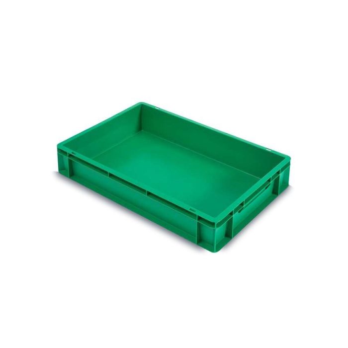Stapelbak 60x40x12cm, inhoud 20 liter, groen, NORAH Plastics