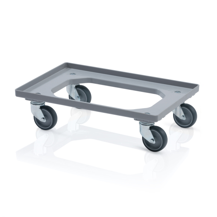 Verrijdbare onderstellen voor kratten en stapelbakken transport Verrijdbare onderstellen voor kratten en stapelbakken transport