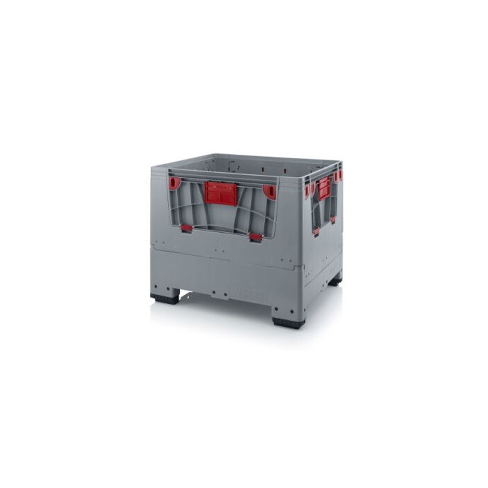 Vouwbare palletbox 120x100x100cm, 4 poten, inhoud 900 liter, NORAH Plastics. Vouwbare palletbox 120x100x100cm, 4 poten, inhoud 900 liter, NORAH Plastics.