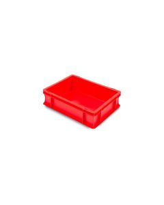 Stapelbak 40x30x12cm, inhoud 10 liter, rood, NORAH Plastics