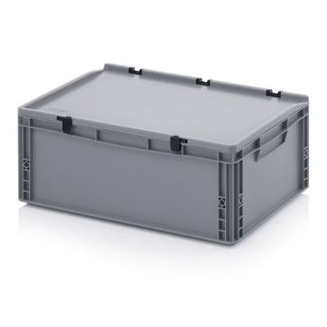 Opslagkisten met deksel, Kunststof, NORAH Plastics