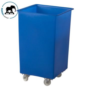 Transportwagen 48x48x77cm, inhoud 120 liter, Blauw, NORAH Plastics
