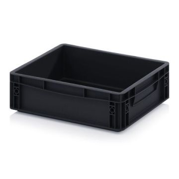 ESD stapelbak 40x30x12cm, inhoud 10 liter, NORAH Plastics