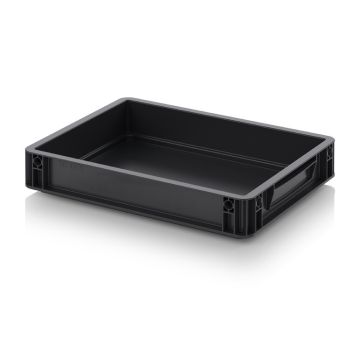 ESD stapelbak 40x30x7,5cm, inhoud 6,9 liter, NORAH Plastics