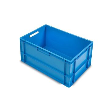 Kunststof Stapeldoos, 60x40x32cm, Blauw, PP, NORAH Plastics