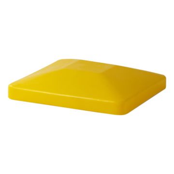 Gele deksel passend voor transportwagen 120 liter