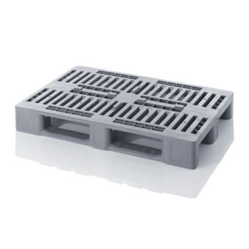 H1 Hygiëne Pallet 120x80x16 cm, op 3 sleeplatten