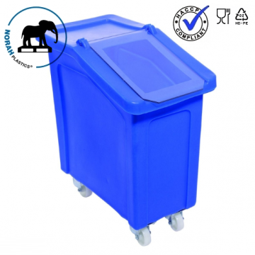 Grondstofwagen 90 liter, Blauw, NORAH Plastics