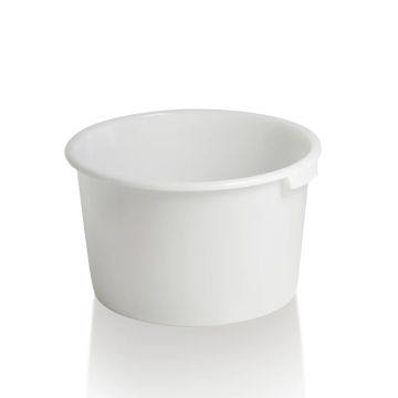 Kuip 65 liter, wit voor verwerking van levensmiddelen, HDPE, NORAH Plastics