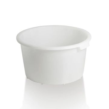 Kuip 85 liter, heavy duty, HDPE, Wit, NORAH Plastics