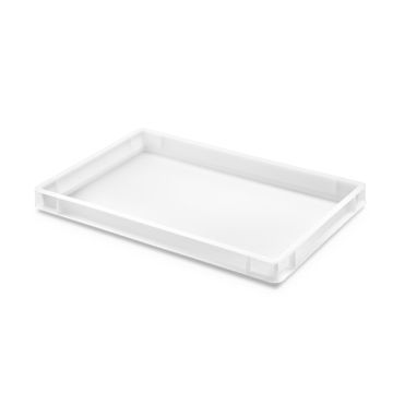 Lage Stapelbak 60x40X5,5cm, inhoud 9 liter, HDPE, NORAH Plastics