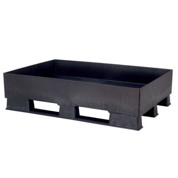 Pallet opvangbakken - Kunststof pallet met lekbak