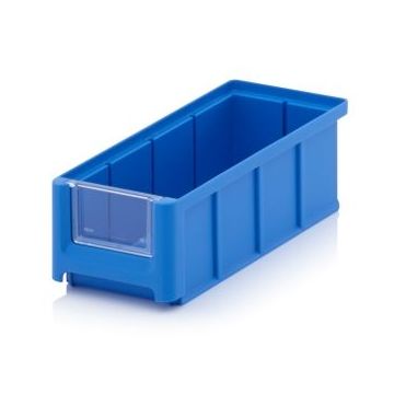 Magazijnbak 21,5x10x7,5cm, inhoud 1,08 liter met insteek zichtvenster, NORAH Plastics