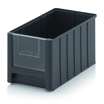 Magazijnbak 35x21x20cm, inhoud 11,7 liter met insteek zichtvenster
