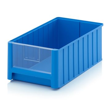 Magazijnbak 50x31x20cm, inhoud 25 liter met insteek zichtvenster