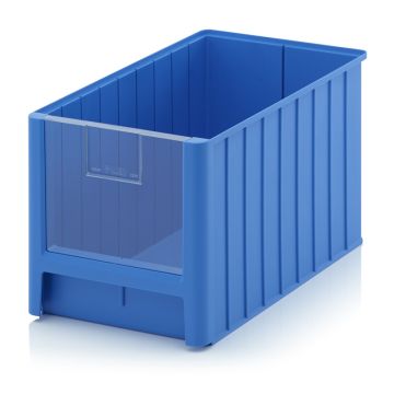 Magazijnbak 50x31x30cm, inhoud 38,2 liter met insteek zichtvenster