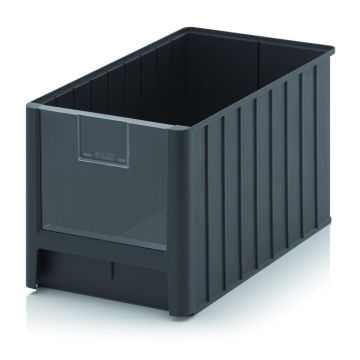 Magazijnbak 50x31x30cm, inhoud 38,2 liter met insteek zichtvenster