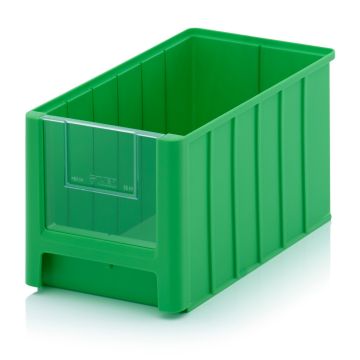 Magazijnbak 35x21x20cm, inhoud 11,7 liter met insteek zichtvenster