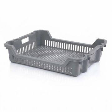 Nest stapelkrat 620x500x150, Grijs, HDPE, NORAH-Plastics