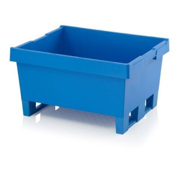 Nestbare bak 80x60x42cm, inhoud 115 liter, 2 sleeplatten, NORAH Plastics