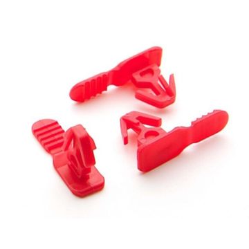 Verzegelplug, veiligheidsverzegeling voor de bakken met deksel, Rood, NORAH Plastics