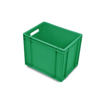Plastic stapelbak, Groen, 40x30x32,5cm, inhoud 30 liter, NORAH Plastics