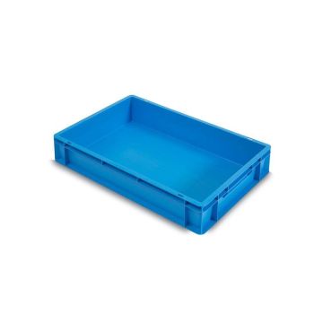Stapelbak 60x40x12cm, inhoud 20 liter, blauw, Inhoud 20 ,liter, NORAH Plastics