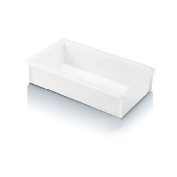 Stapelbak 45x25,5x11cm, inhoud 8 liter, glad design