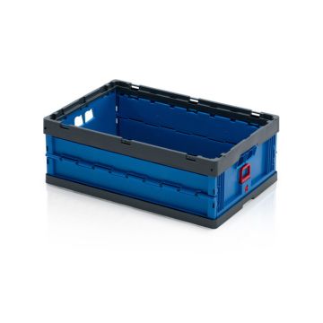 Klapkrat 60x40x22cm, inhoud 38 liter, Blauw, NORAH Plastics
