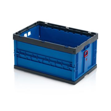 Vouwbak 60x40x32cm, inhoud 58 liter, Blauw NORAH Plastics