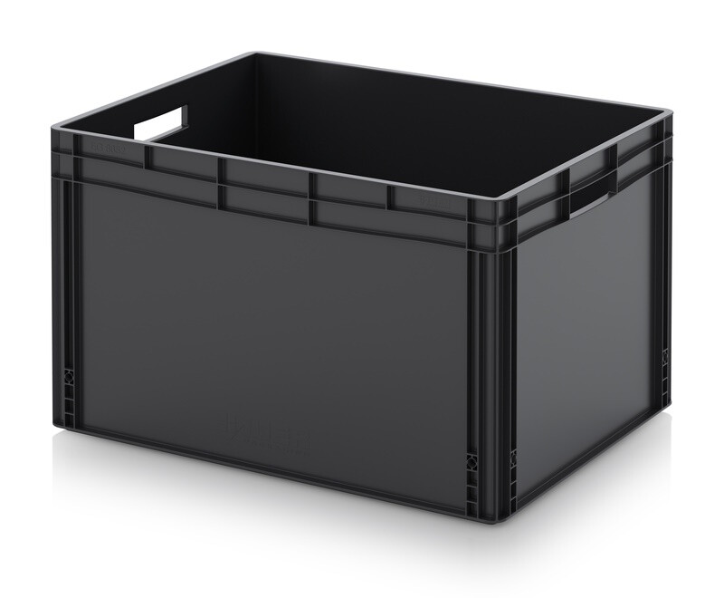 ESD-stapelbox-80x60x52cm-Zwart-NORAH-Plastics
