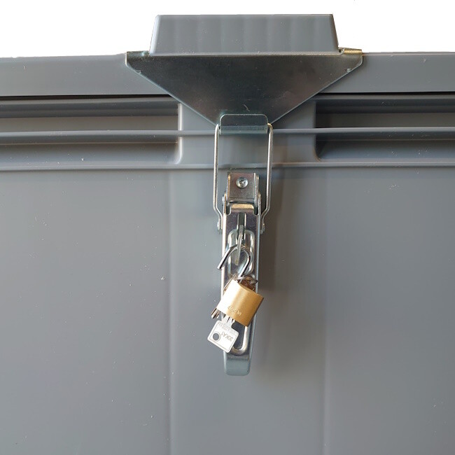 Afsluitbare palletboxen, spangsluiting